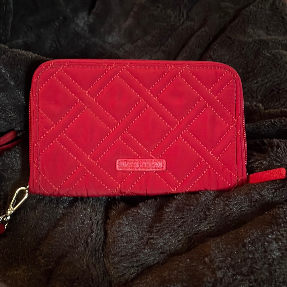 Vera Bradley quilted wrist wallet